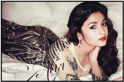 Aabhaas Alia Bhatt Wall Poster Fine Art Print(12 inch X 18 inch, Rolled)