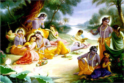 

Aabhaas Krishna Wall Poster Fine Art Print(12 inch X 18 inch, Rolled)