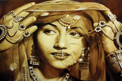 

Aabhaas Madhubala Wall Poster Fine Art Print(12 inch X 18 inch, Rolled)