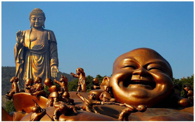 

Aabhaas Buddha Wall Poster Fine Art Print(12 inch X 18 inch, Rolled)