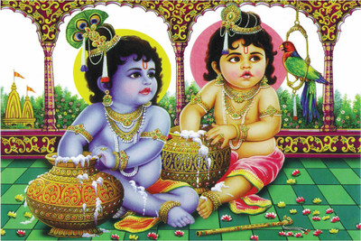 

Aabhaas Krishna Wall Poster Fine Art Print(12 inch X 18 inch, Rolled)