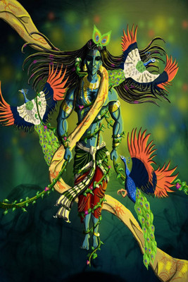 

Aabhaas Krishna Wall Poster Fine Art Print(12 inch X 18 inch, Rolled)