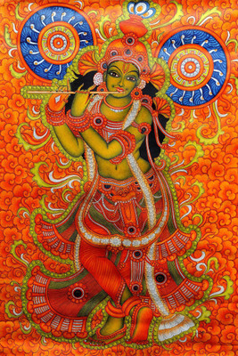 Aabhaas Krishna Wall Poster Fine Art Print(12 inch X 18 inch, Rolled)