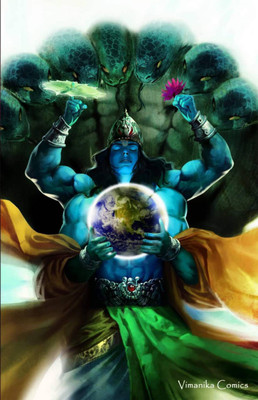 

Aabhaas Vishnu Wall Poster Fine Art Print(12 inch X 18 inch, Rolled)