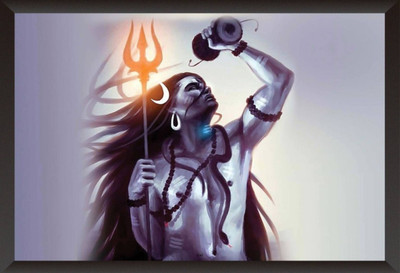 

Aabhaas Shiva Wall Poster Fine Art Print(12 inch X 18 inch, Rolled)
