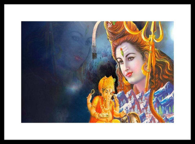 

Aabhaas Ganesha Wall Poster Fine Art Print(12 inch X 18 inch, Rolled)