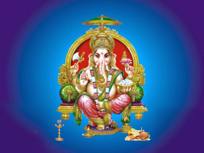 

Aabhaas Ganesha Wall Poster Fine Art Print(12 inch X 18 inch, Rolled)