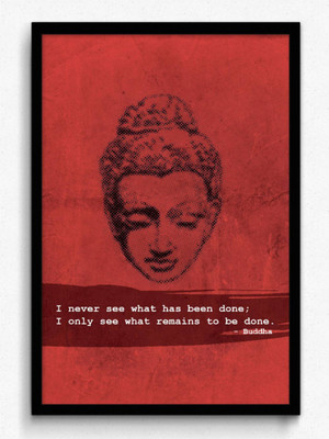 

Aabhaas Buddha Wall Poster Fine Art Print(12 inch X 18 inch, Rolled)