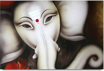

Aabhaas Ganesha Wall Poster Fine Art Print(12 inch X 18 inch, Rolled)