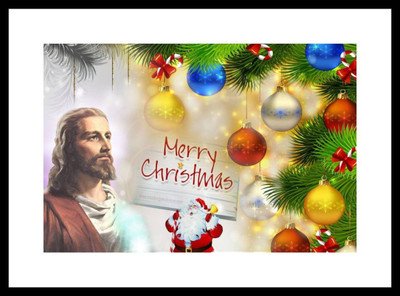 Aabhaas Jesus Christ Wall Poster Fine Art Print(12 inch X 18 inch, Rolled)