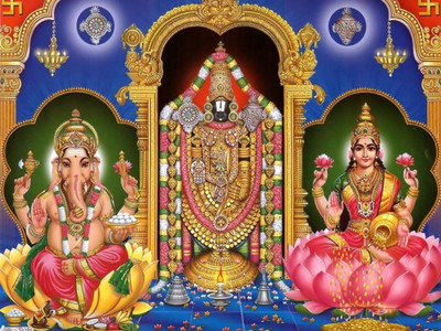 

Aabhaas Vishnu Wall Poster Fine Art Print(12 inch X 18 inch, Rolled)