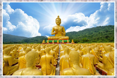 

Aabhaas Buddha Wall Poster Fine Art Print(12 inch X 18 inch, Rolled)