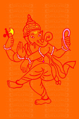 

Aabhaas Ganesha Wall Poster Fine Art Print(12 inch X 18 inch, Rolled)