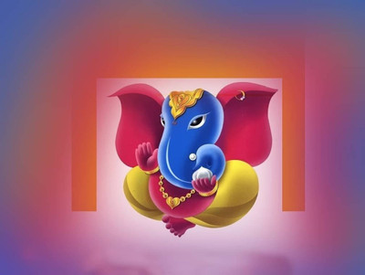 

Aabhaas Ganesha Wall Poster Fine Art Print(12 inch X 18 inch, Rolled)
