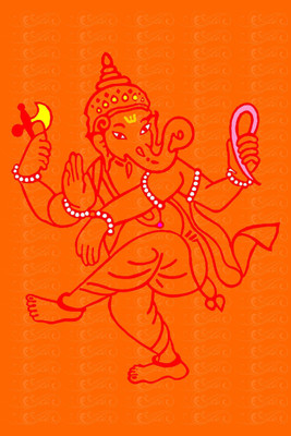 

Aabhaas Ganesha Wall Poster Fine Art Print(12 inch X 18 inch, Rolled)