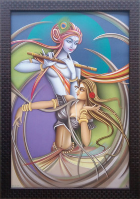

Aabhaas Krishna Wall Poster Fine Art Print(12 inch X 18 inch, Rolled)