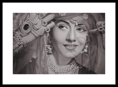 

Aabhaas Madhubala Wall Poster Fine Art Print(12 inch X 18 inch, Rolled)