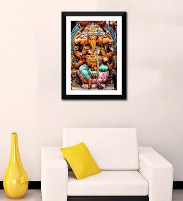 

Aabhaas Ganesha Wall Poster Fine Art Print(12 inch X 18 inch, Rolled)