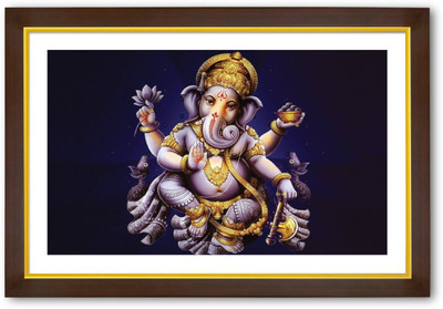 

Aabhaas Ganesha Wall Poster Fine Art Print(12 inch X 18 inch, Rolled)