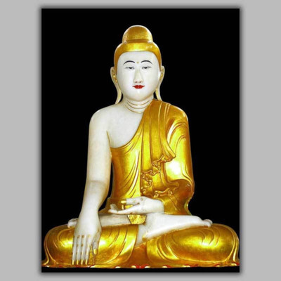 

Aabhaas Buddha Wall Poster Fine Art Print(12 inch X 18 inch, Rolled)