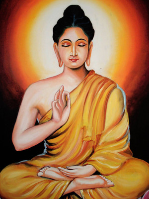 

Aabhaas Buddha Wall Poster Fine Art Print(12 inch X 18 inch, Rolled)