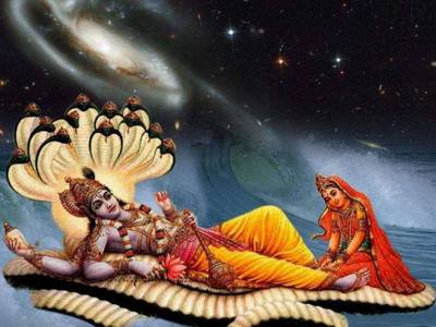 

Aabhaas Vishnu Wall Poster Fine Art Print(12 inch X 18 inch, Rolled)