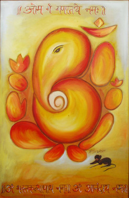 

Aabhaas Ganesha Wall Poster Fine Art Print(12 inch X 18 inch, Rolled)