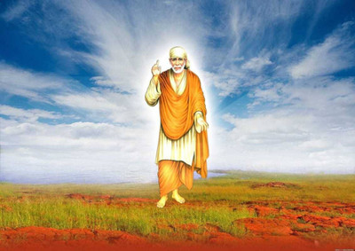 

Aabhaas Sai Baba Wall Poster Fine Art Print(12 inch X 18 inch, Rolled)