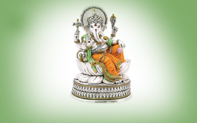 

Aabhaas Ganesha Wall Poster Fine Art Print(12 inch X 18 inch, Rolled)