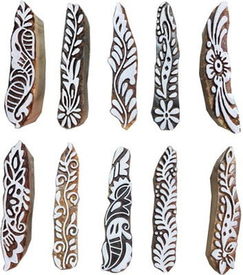 skart wooden printing blocks figure Printing Blocks(Pack of 10)