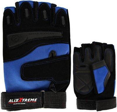 

AllExtreme Multipurpose Gloves for Gym and Bike- Fitness Gloves for Weightlifting Gym & Fitness Gloves (, Blue