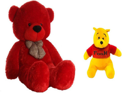

Arvel two combo pack red teddy 3 feet /pooh teddy bear /hug able teddy bear/ lovely teddy bear/ high quality teddy bear /sweet and soft teddy bear - 121.8 cm(Red, Yellow)