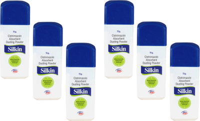 

Silkin Dusting Powder ( 6 x 75, Pack of 6 ) ( 450 gm )(450 g)