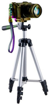 

CASADOMANI Tripod-3110 Portable Tripod(Silver & Black, Supports Up to 1500 g)