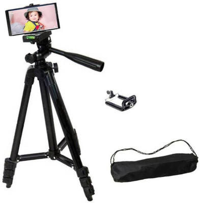 

Lizzie Tripod For DSLR Camera Tripod(Black, Supports Up to 1500 g)