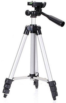 

Zeom 3110 Adjustable Head Aluminum Extendable Camera-Tripod With Bag Tripod Tripod(Black, Silver, Supports Up to 1000 g)