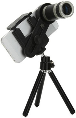 

blueseed 8x Extra Zoomer Optical Zoom Telescope Mobile Camera Lens with Tripod & Phone Holder Tripod (Black, Supports Up to .500) Tripod(Black, Supports Up to 500 g)