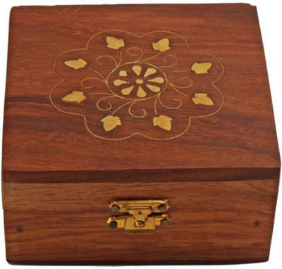 

CRUZ INTERNATIONAL Bea'utiful Makeup and Jewellery Vanity Box(Brown, Gold)