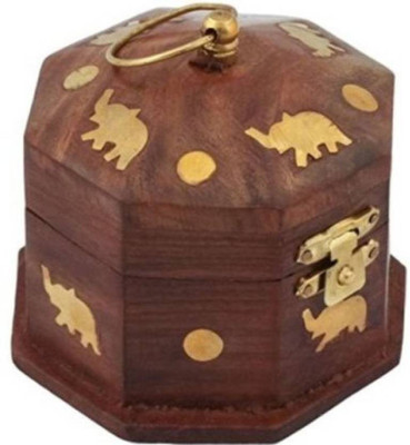 

CRUZ INTERNATIONAL Bea'utiful Makeup and Jewellery Vanity Box(Brown, Gold)