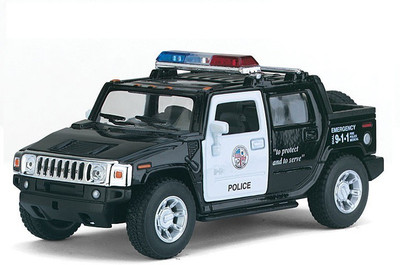 

Kinsmart 5 Inch Diecast Metal Official Licenced 2005 Hummer H2 SUT Police Car(Black)