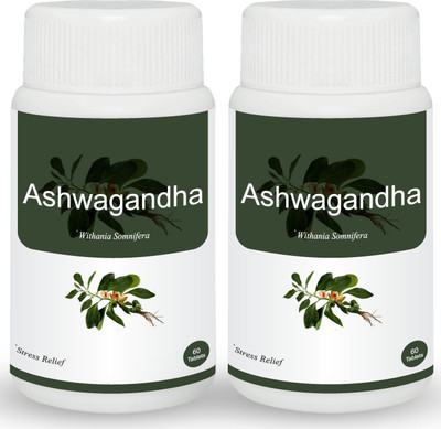 

Herb Essential Ashwagandha (withania somnifera) 500 mg - 60 Tablets (Pack of 2)(120 No)