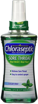 

Chloraseptic Sore Throat Spray-Menthol-6 oz.(177 ml)