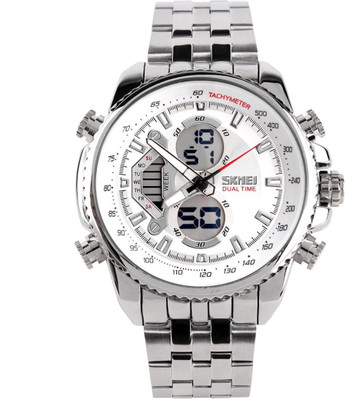 Skmei AJAD0993-WHT Lcd Watch - For Men
