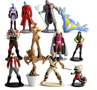 

MG traders Guardians of Galaxy Action Figure Toy 12Pcs set 5-7 Cm(Multicolor)