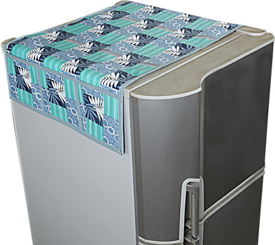 KUBER INDUSTRIES Refrigerator  Cover(Width: 56 cm, Green)