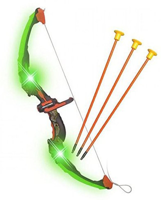 

WAMA RETAILS Light up Archery Bow and Arrow Toy Set Gift for Kids with 3 Suction Cup Arrows Arrow Puller