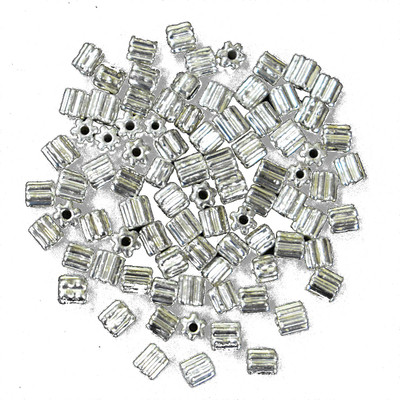 

Embroiderymaterial 4MM Bugle Beads For Jewellery Craft Embroidery DIY Making Purpose (Silver, 100 Gram)