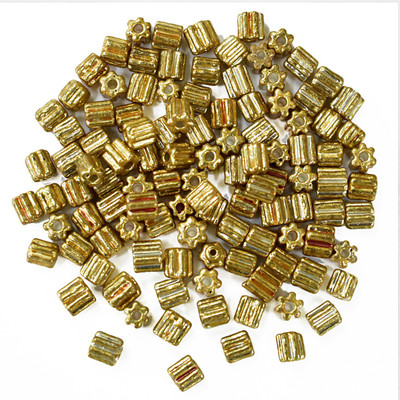 

Embroiderymaterial 3.5MM Bugle Beads For Jewellery Craft Embroidery DIY Making Purpose (Golden, 100 Gram)