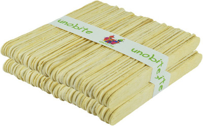 

Unobite 200 Piece Natural Wooden Ice Cream Stikcs for Art & Crafts, DIY Crafts, School Projects and other Craft works