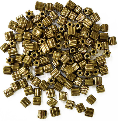 

Embroiderymaterial 4MM Bugle Beads For Jewellery Craft Embroidery DIY Making Purpose (Antique Golden, 100 Gram)
